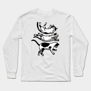 The Cat Is Falling Long Sleeve T-Shirt